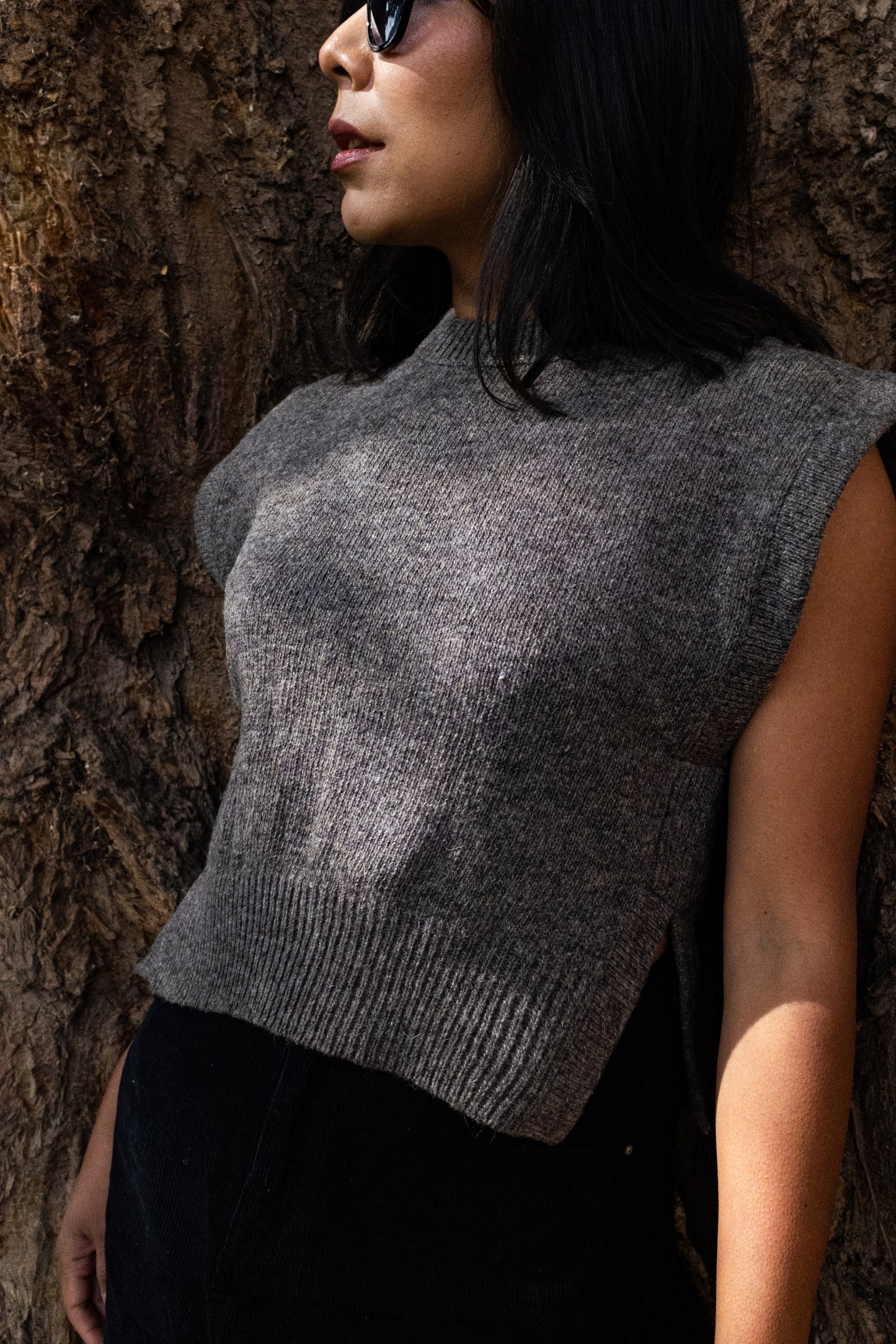 Chaleco Chaska Gris Oscuro